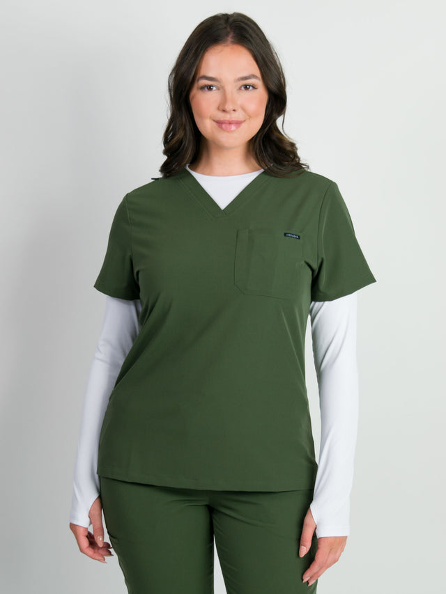 Camilla | Slim 1 Pocket Scrubs Top