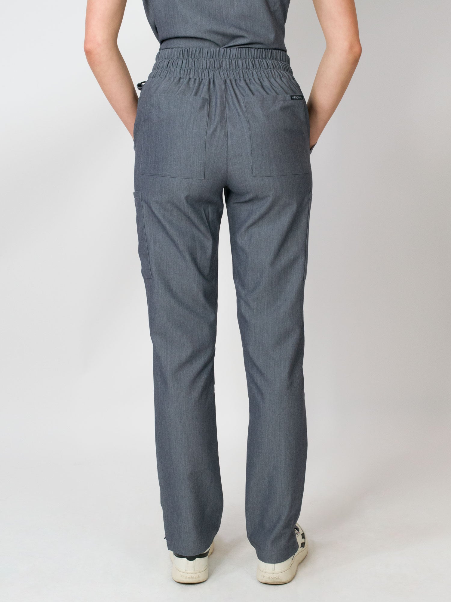 Ariana | Mid-rise Slim Straight Scrub Pants