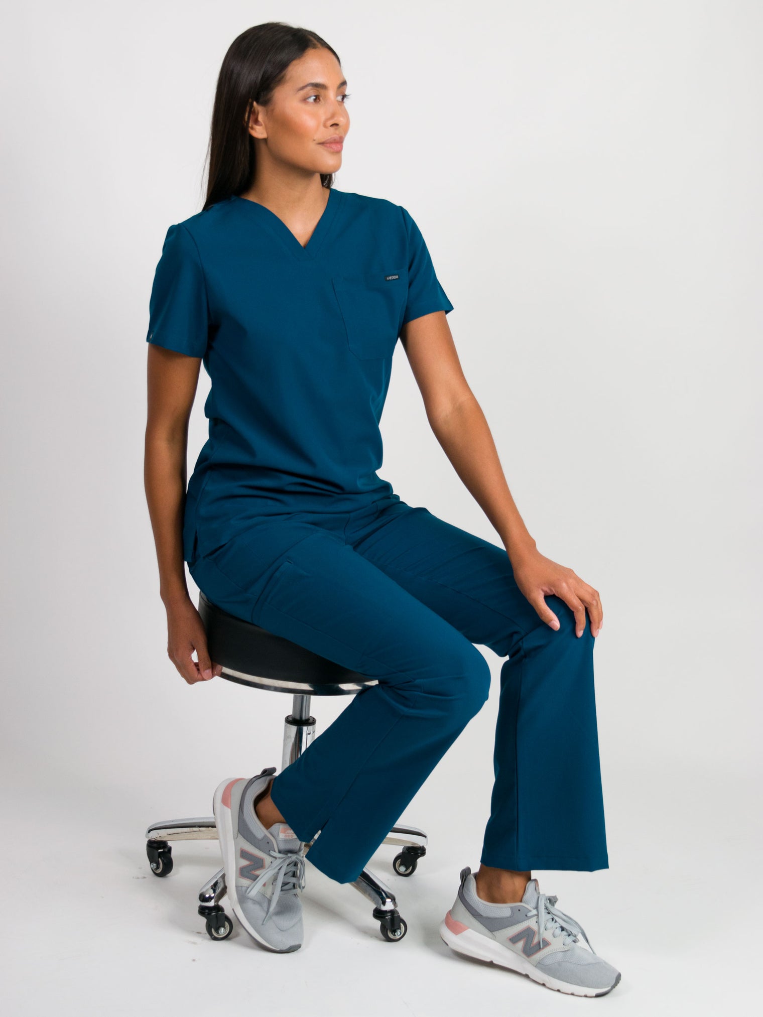 Sydney | High Waisted Flare Scrub Pants