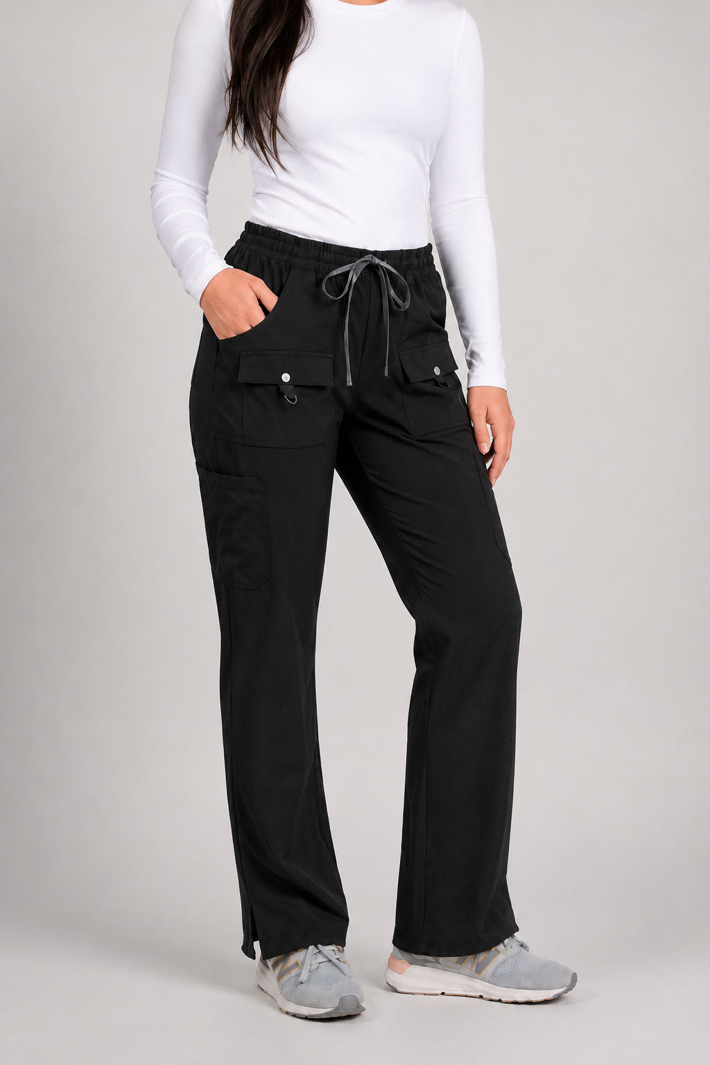 8 Pocket Straight Leg with Snap Front Detail