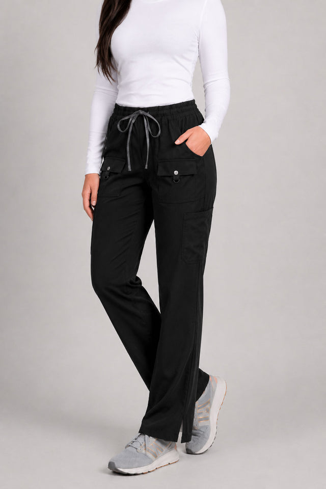 8 Pocket Straight Leg with Snap Front Detail