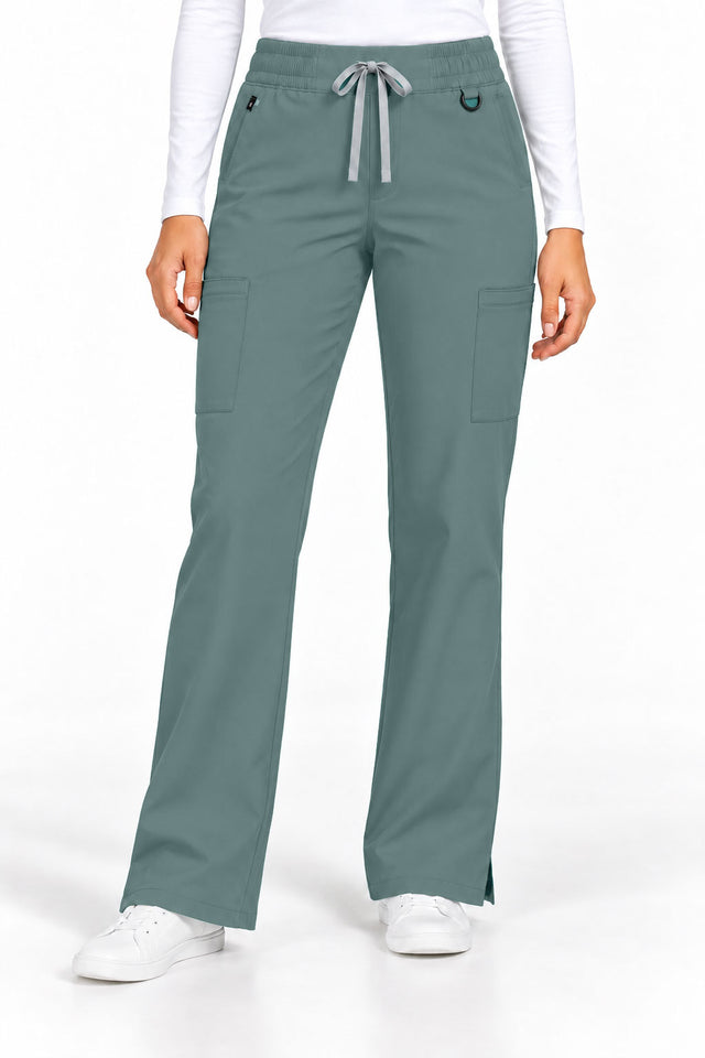 Selena | Mid-Rise Flare Leg Scrub Pant