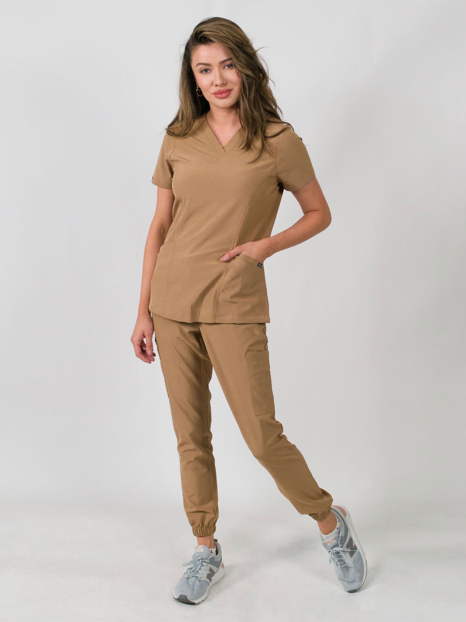 Olivia | 4 Pocket Top & Jogger Pant Scrubs Set