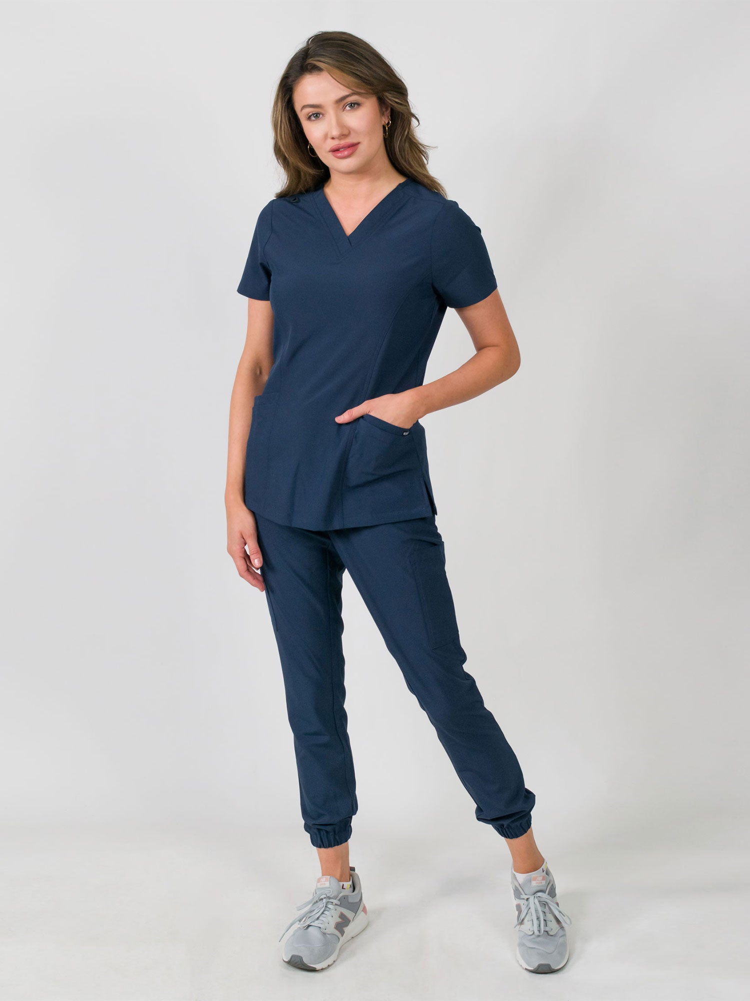 Olivia | 4 Pocket Top & Jogger Pant Scrubs Set