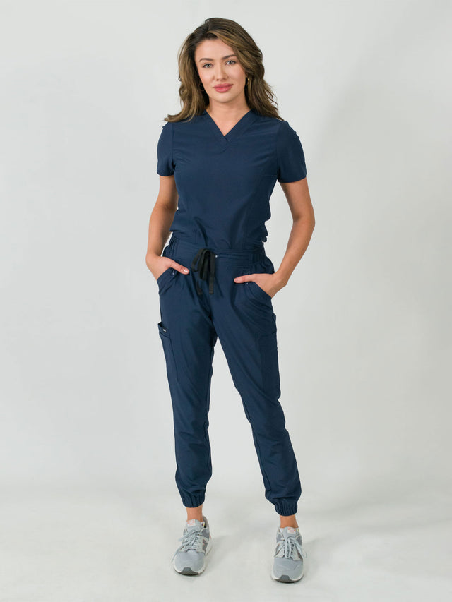 Olivia | 4 Pocket Top & Jogger Pant Scrubs Set
