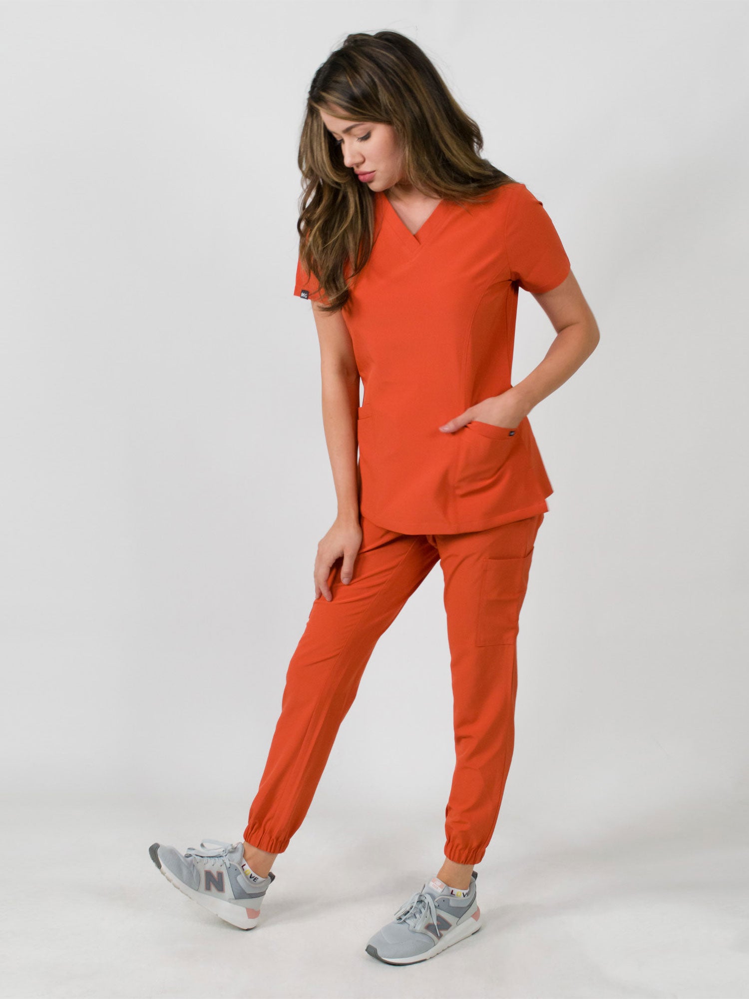 Olivia | 4 Pocket Top & Jogger Pant Scrubs Set