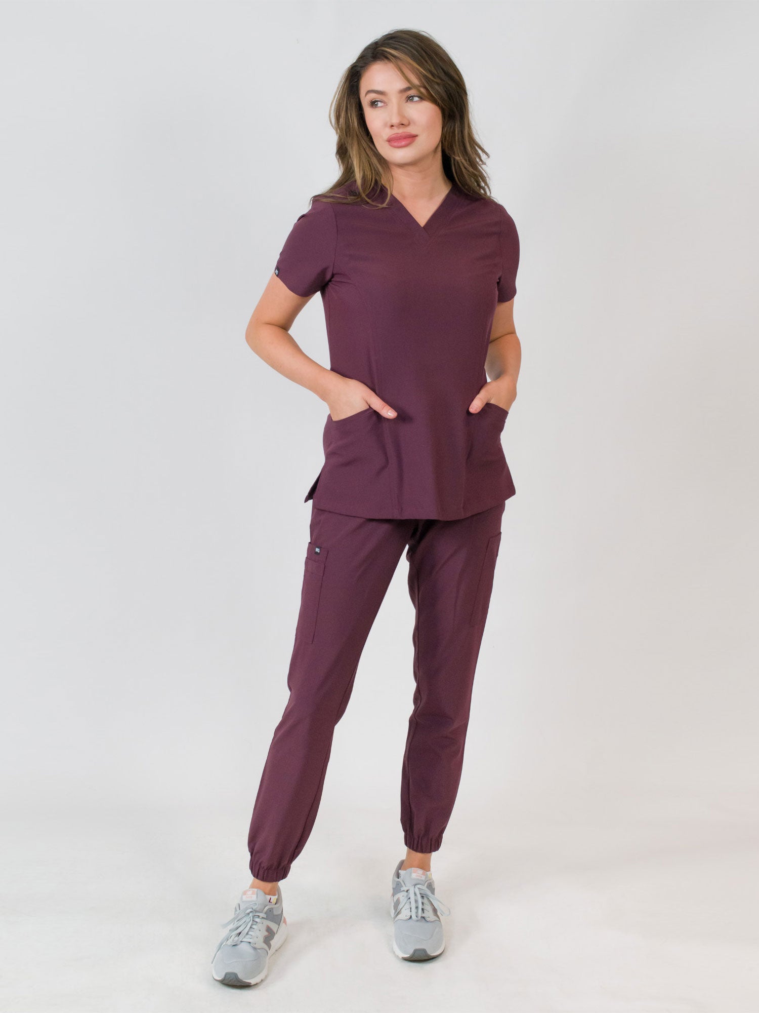 Olivia | 4 Pocket Top & Jogger Pant Scrubs Set