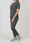 Isabella | Women's Multi Pocket V-Neck Top and Jogger Pants Set
