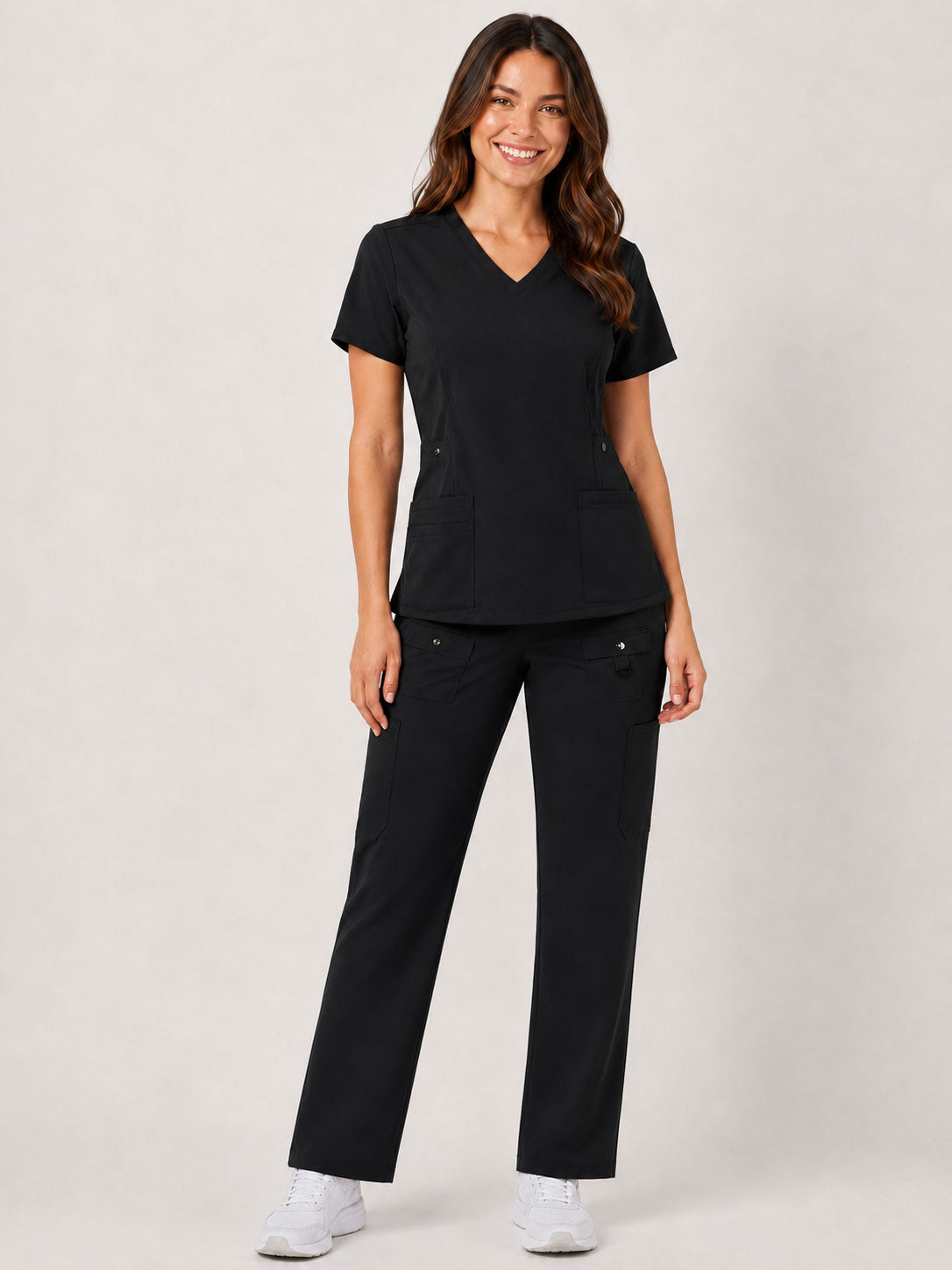Vivian | 6-Pocket Top and Snap Pocket Straight Leg Pant Set
