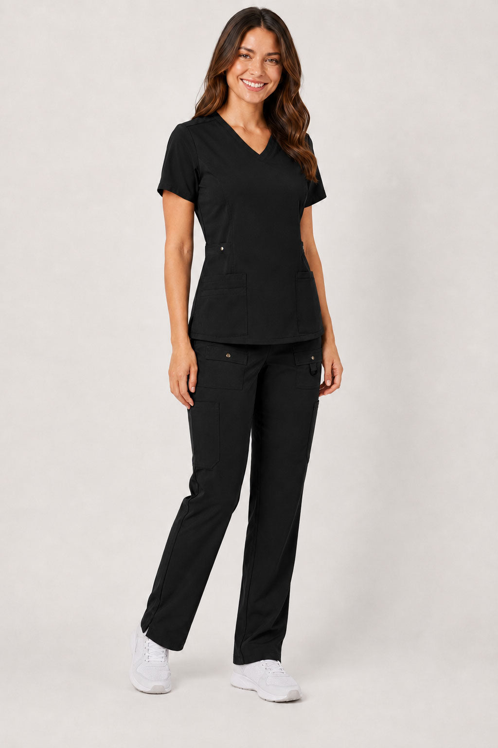 Vivian | 6-Pocket Top and Snap Pocket Straight Leg Pant Set