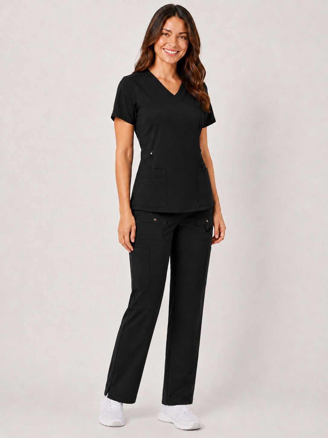 Vivian | 6-Pocket Top and Snap Pocket Straight Leg Pant Set