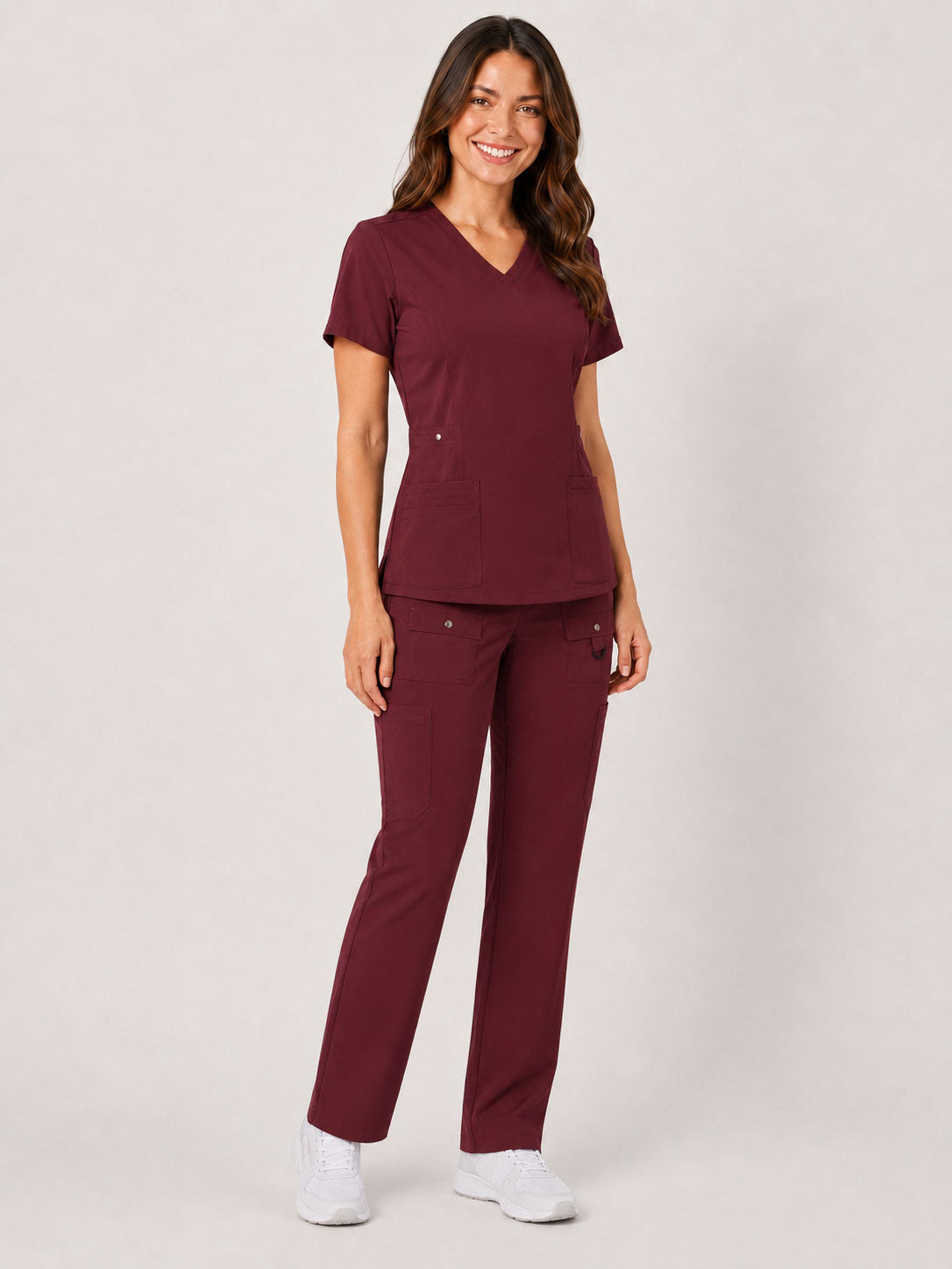 Vivian | 6-Pocket Top and Snap Pocket Straight Leg Pant Set