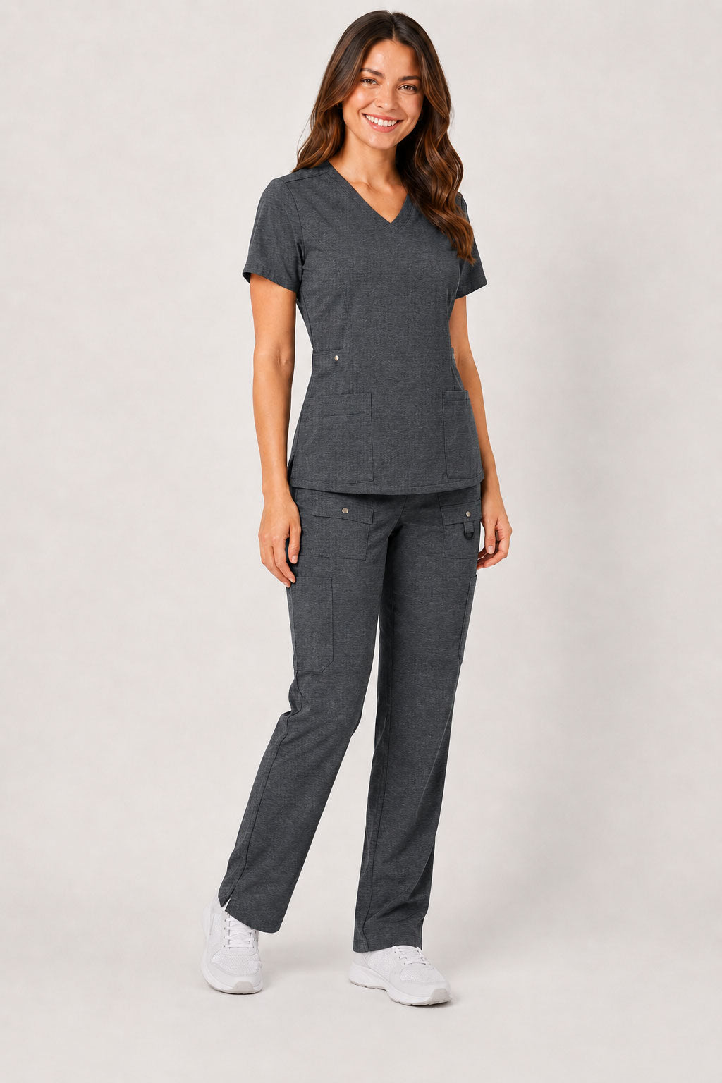 Vivian | 6-Pocket Top and Snap Pocket Straight Leg Pant Set