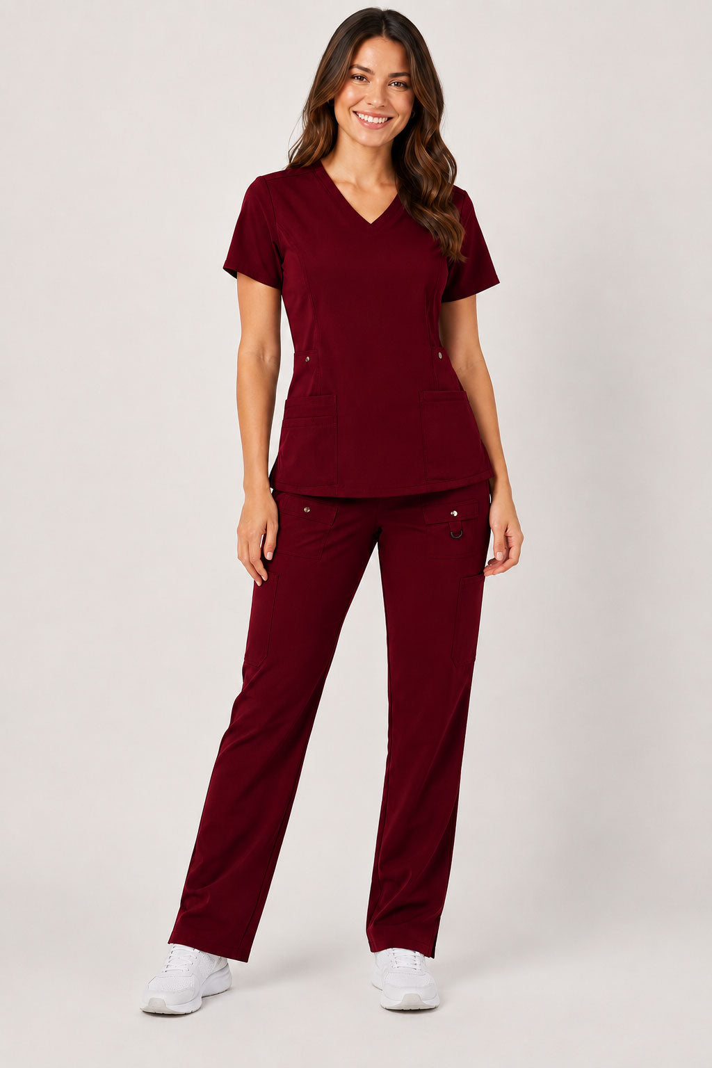 Vivian | 6-Pocket Top and Snap Pocket Straight Leg Pant Set