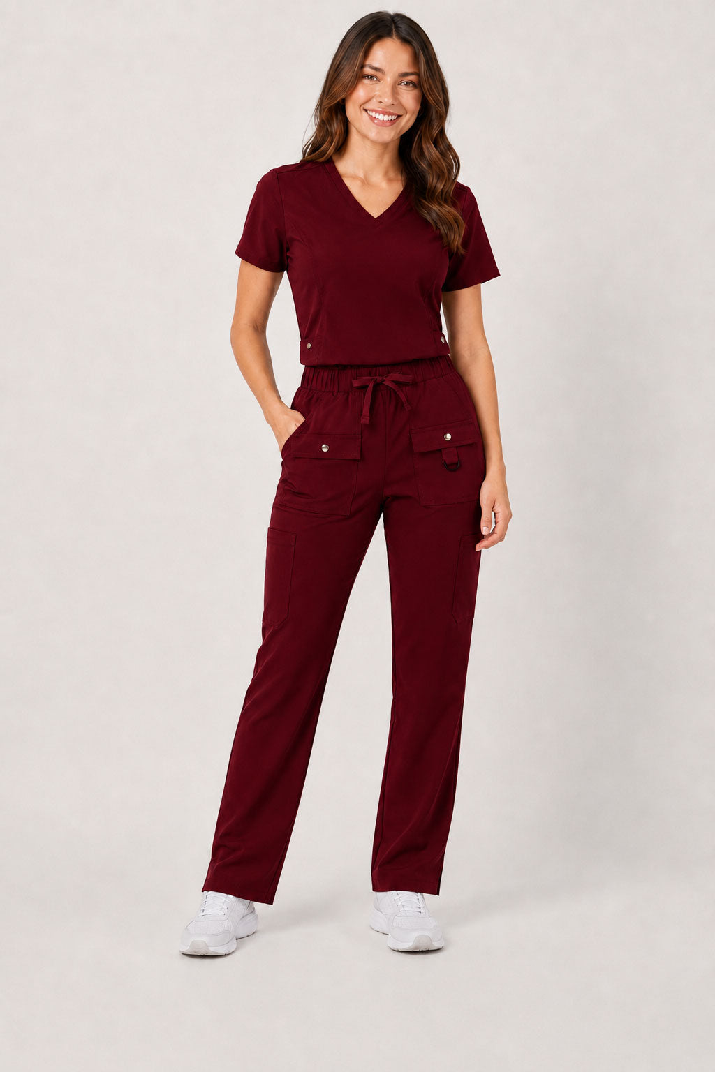 Vivian | 6-Pocket Top and Snap Pocket Straight Leg Pant Set