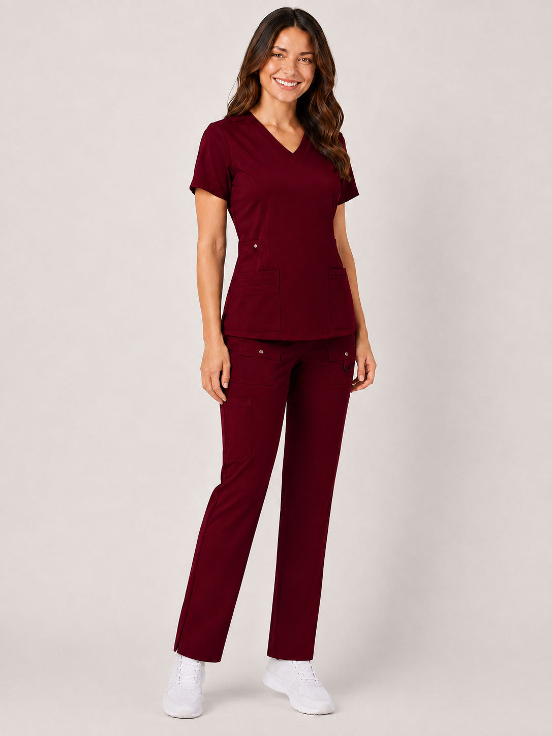 Vivian | 6-Pocket Top and Snap Pocket Straight Leg Pant Set