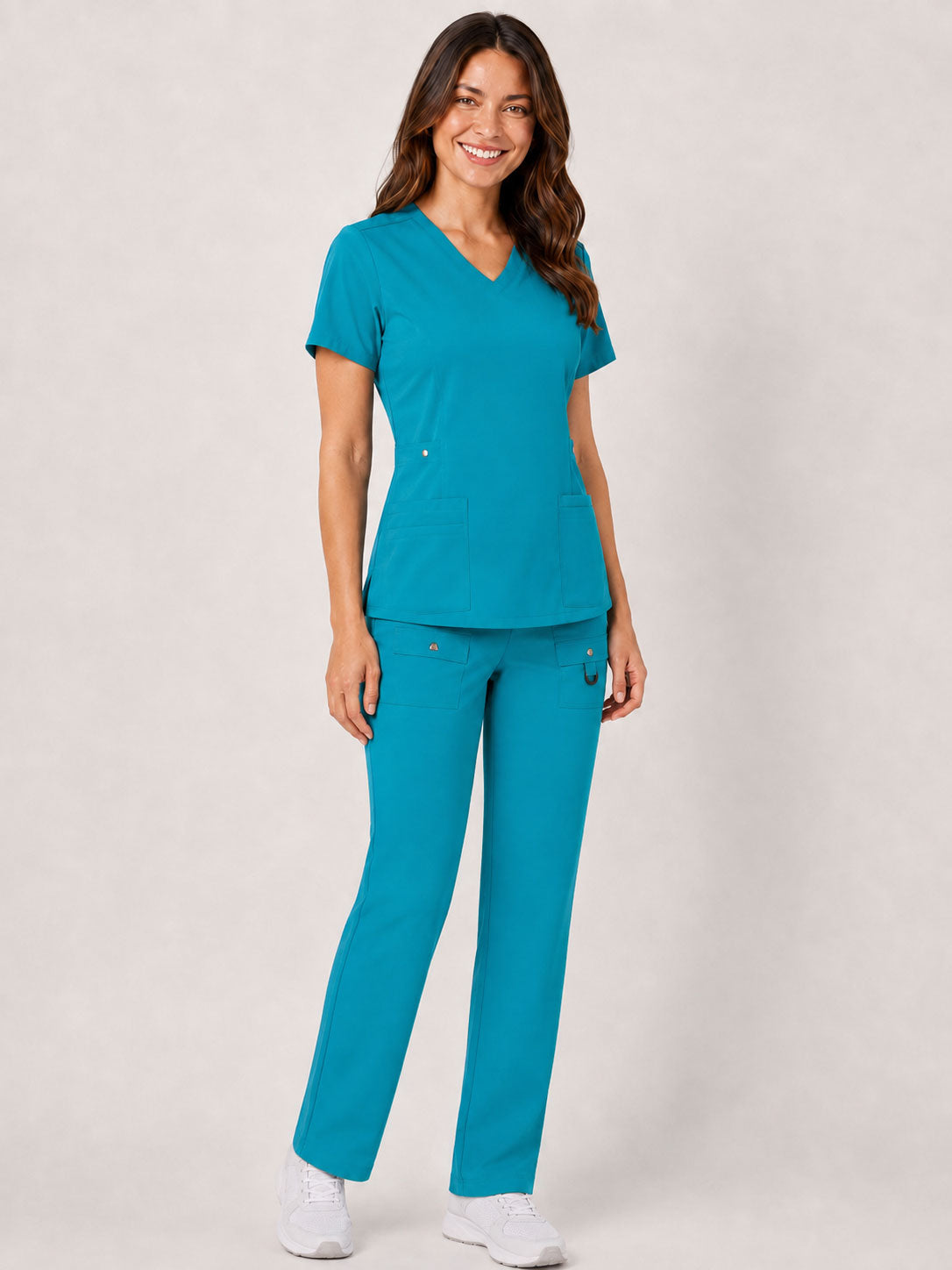 Vivian | 6-Pocket Top and Snap Pocket Straight Leg Pant Set