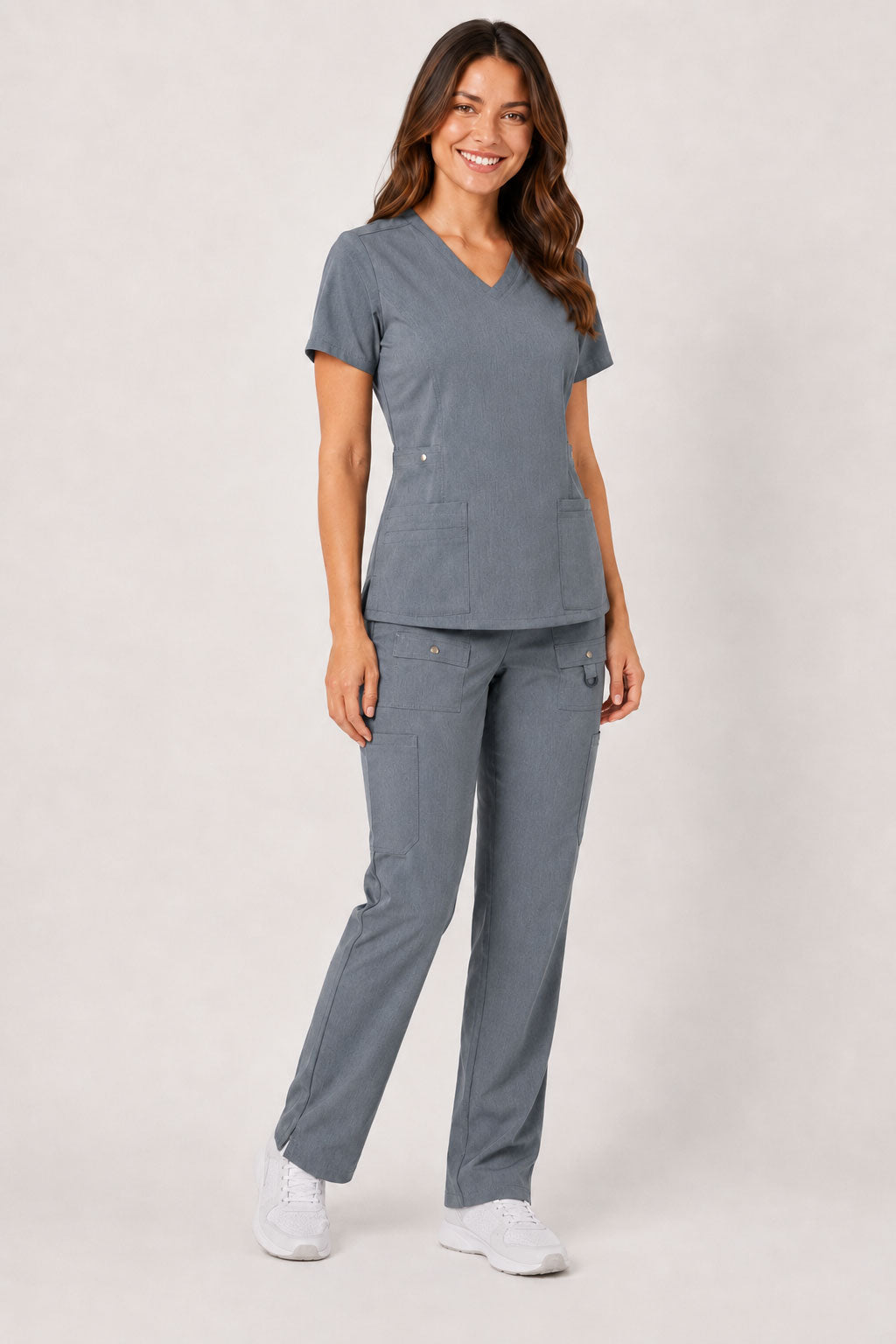 Vivian | 6-Pocket Top and Snap Pocket Straight Leg Pant Set