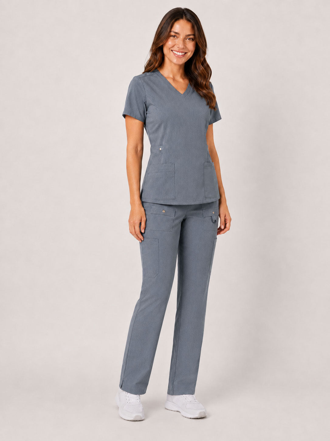 Vivian | 6-Pocket Top and Snap Pocket Straight Leg Pant Set