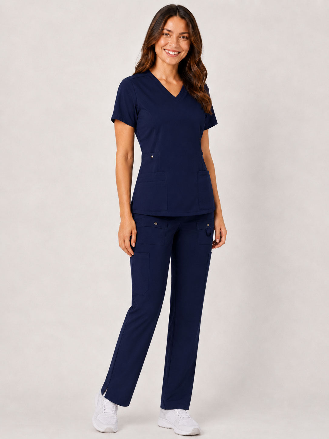 Vivian | 6-Pocket Top and Snap Pocket Straight Leg Pant Set