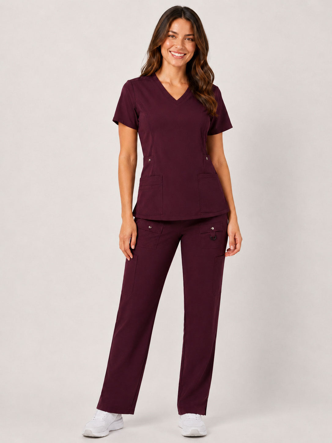 Vivian | 6-Pocket Top and Snap Pocket Straight Leg Pant Set