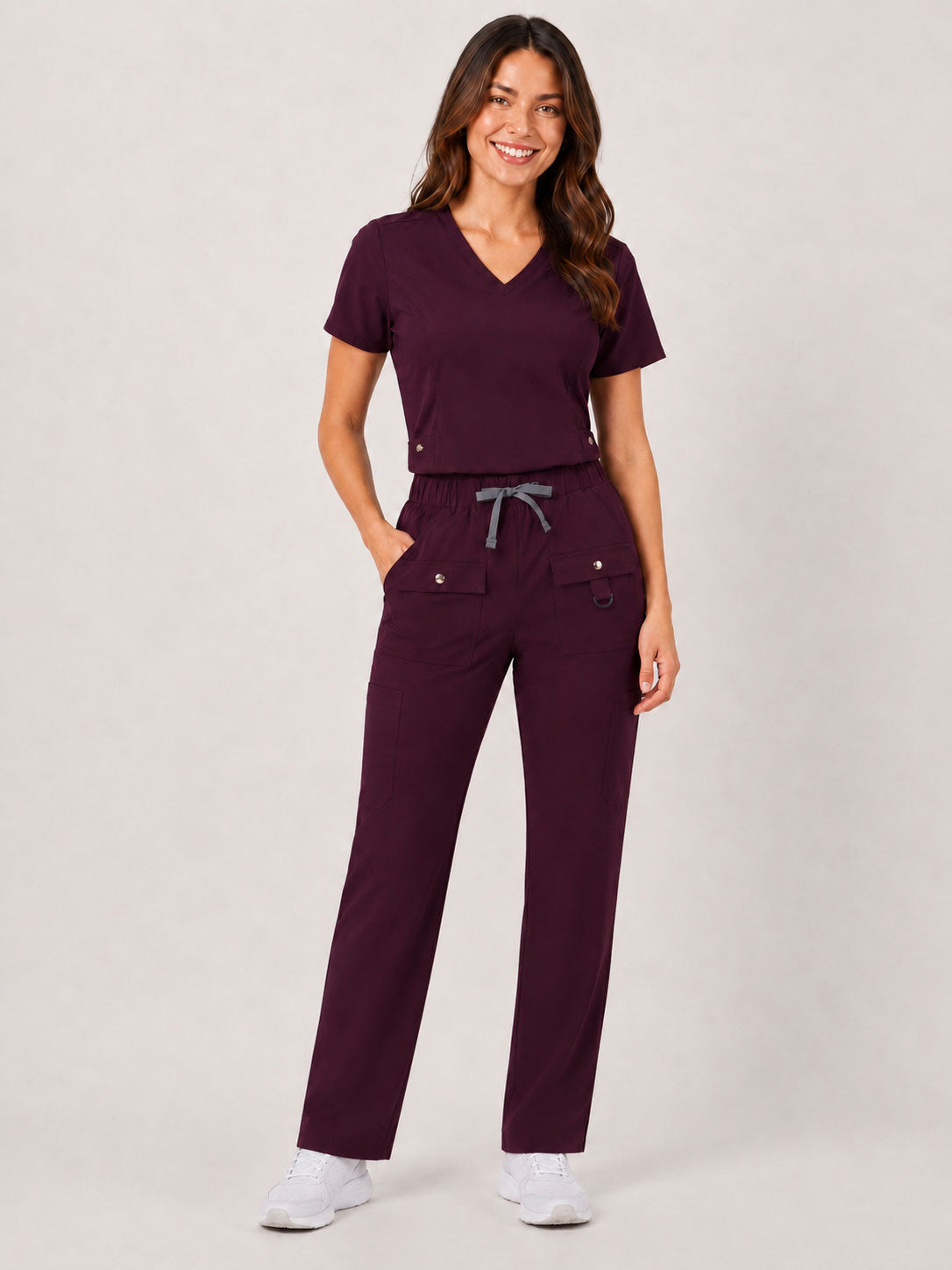 Vivian | 6-Pocket Top and Snap Pocket Straight Leg Pant Set