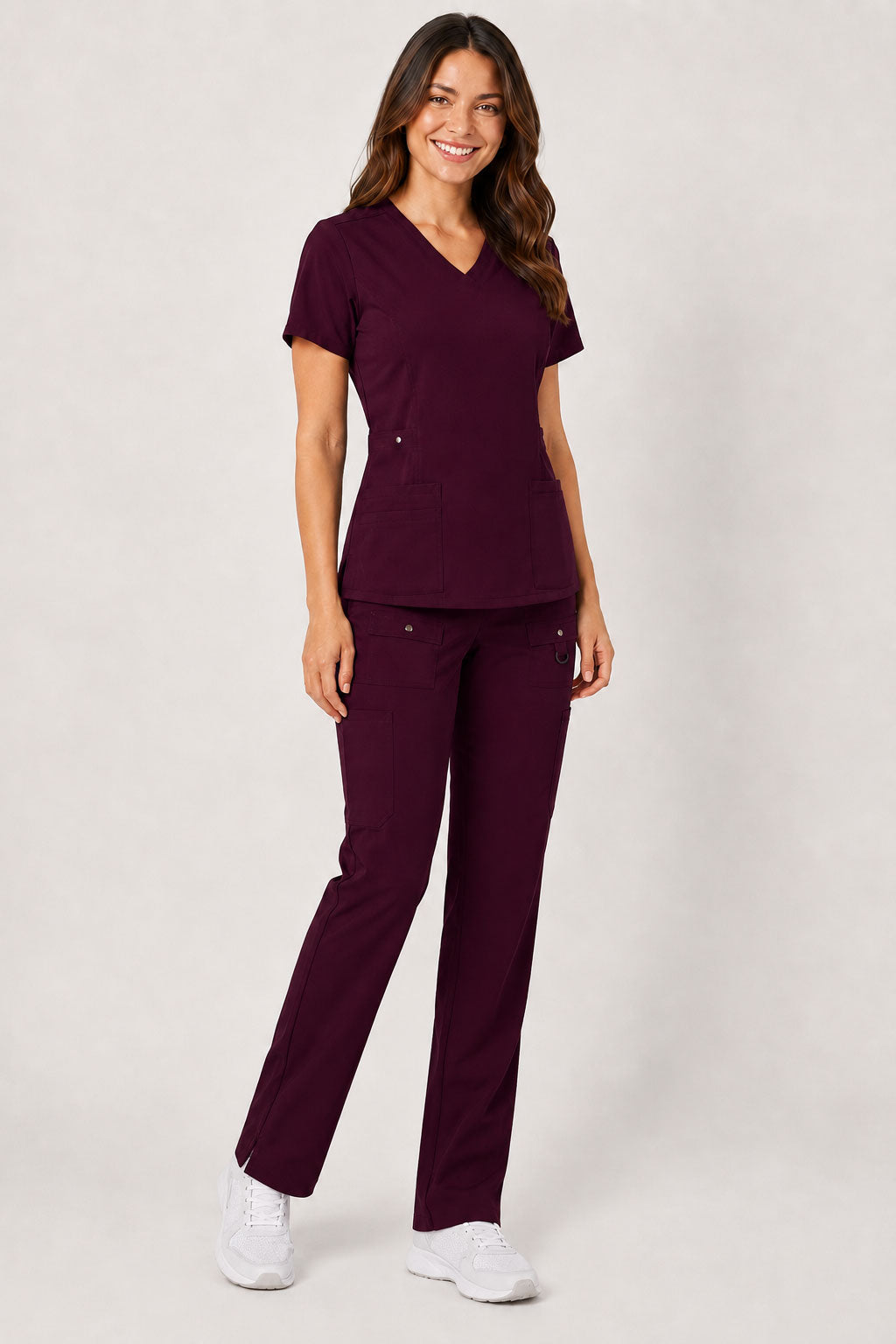 Vivian | 6-Pocket Top and Snap Pocket Straight Leg Pant Set
