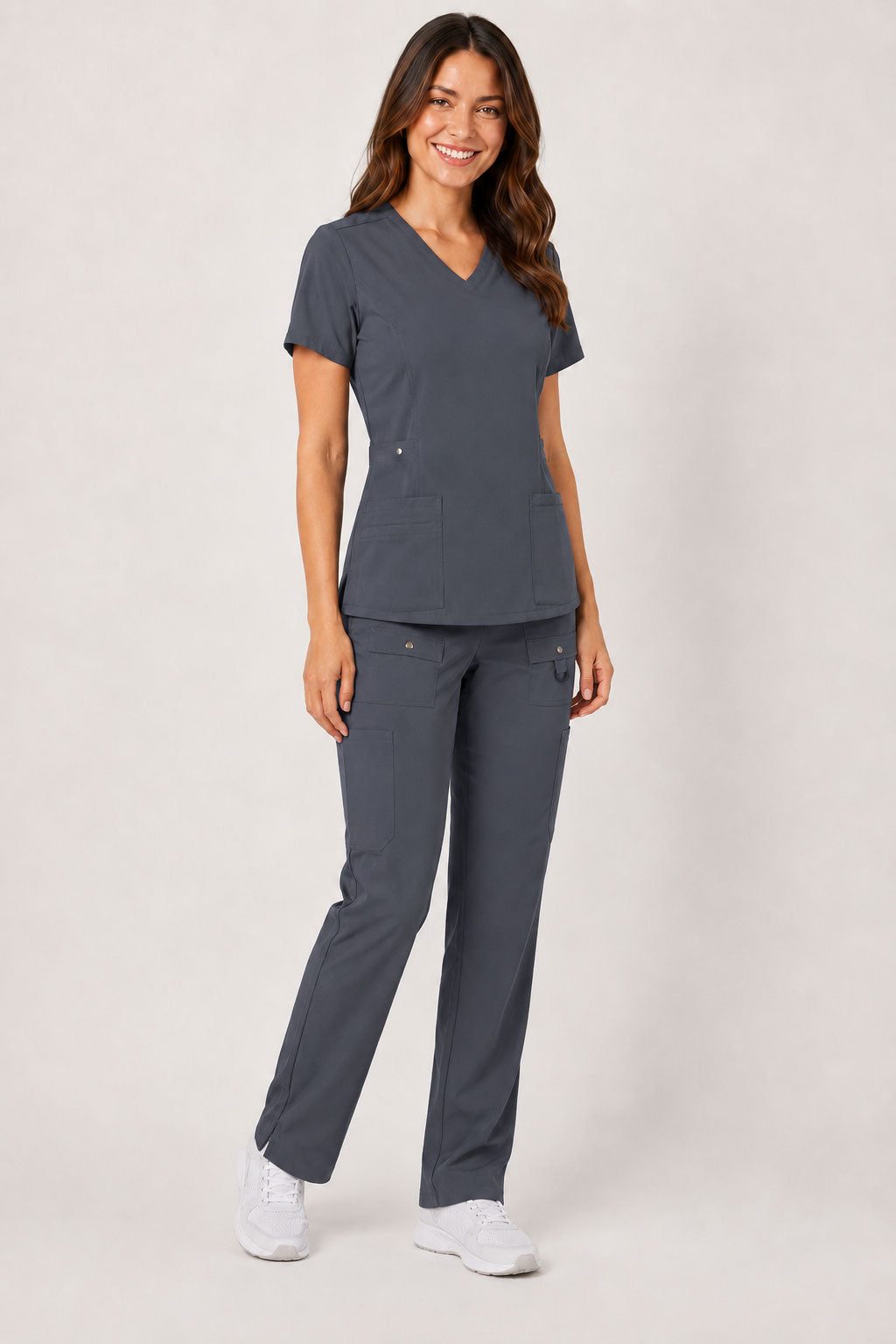 Vivian | 6-Pocket Top and Snap Pocket Straight Leg Pant Set
