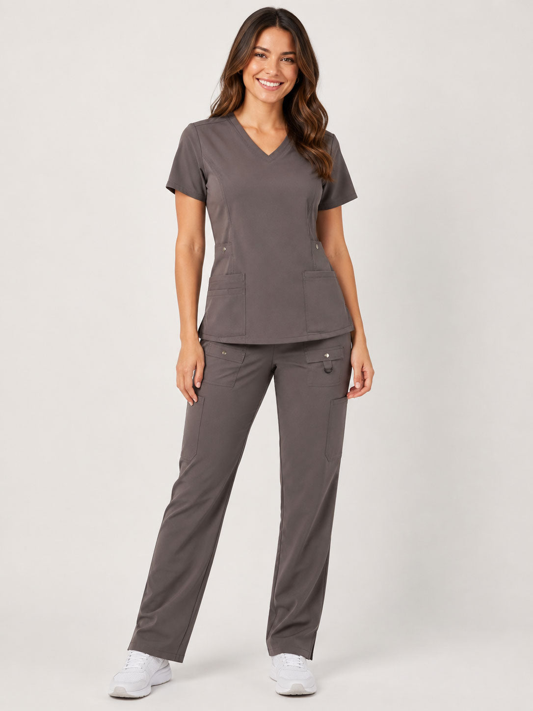 Vivian | 6-Pocket Top and Snap Pocket Straight Leg Pant Set