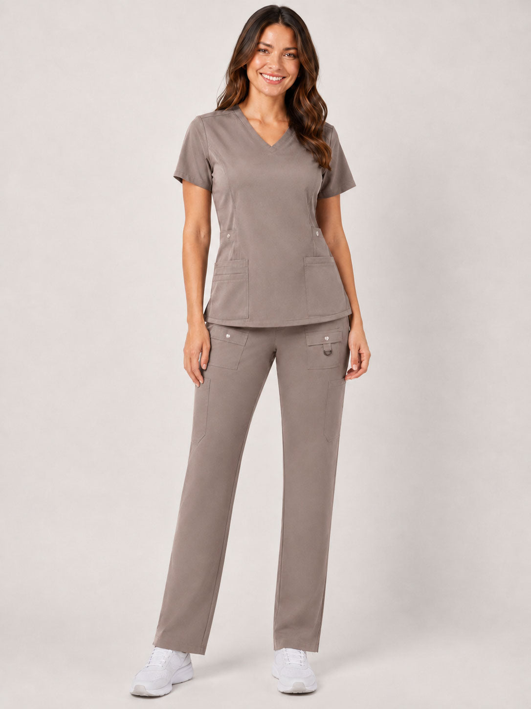 Vivian | 6-Pocket Top and Snap Pocket Straight Leg Pant Set
