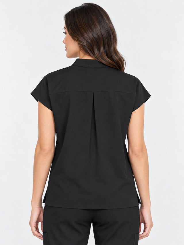 Stella | 1/4 Zip Mock Neck Top & Bootcut Pant Set
