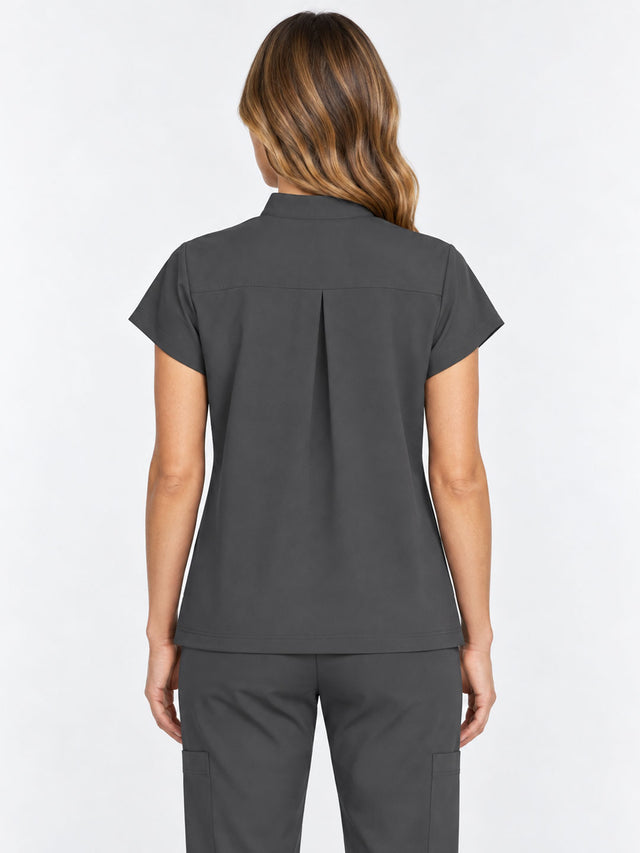 Stella | 1/4 Zip Mock Neck Top & Bootcut Pant Set