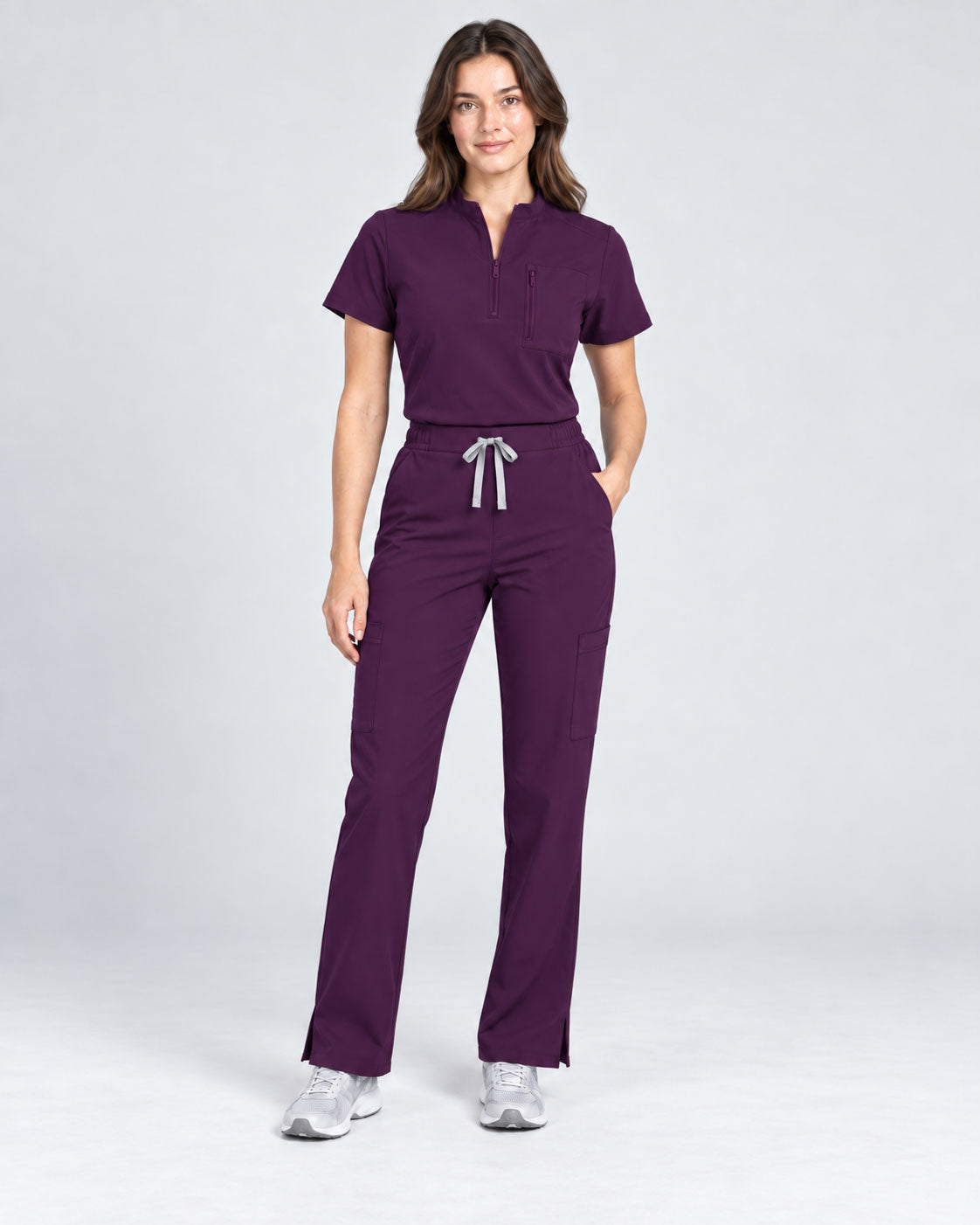Stella | 1/4 Zip Mock Neck Top & Bootcut Pant Set