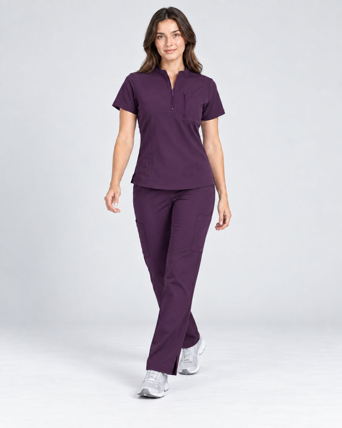 Stella | 1/4 Zip Mock Neck Top & Bootcut Pant Set