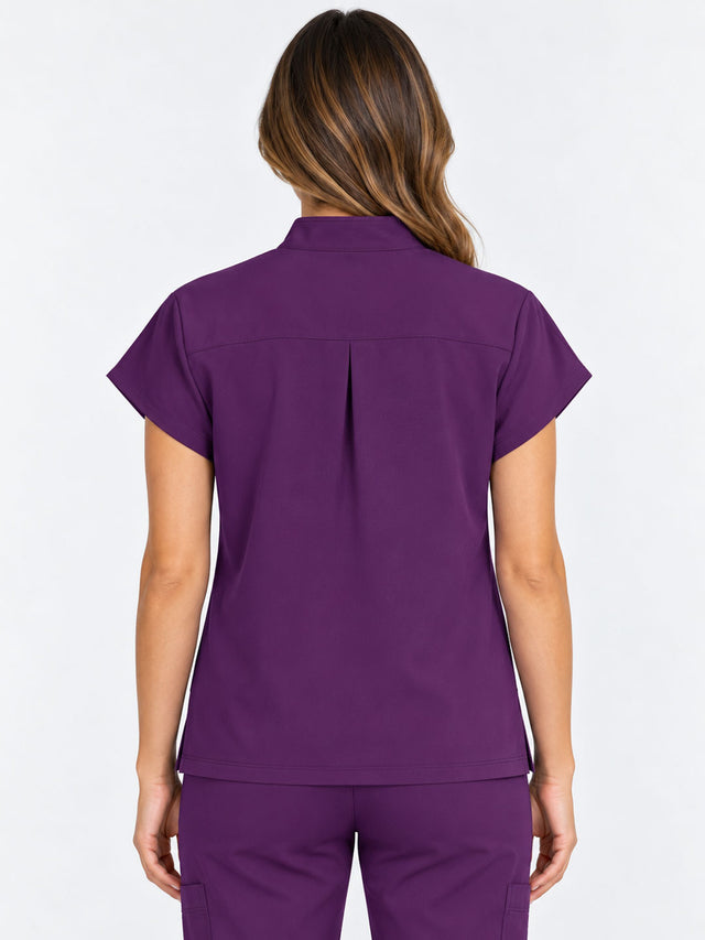 Stella | 1/4 Zip Mock Neck Top & Bootcut Pant Set