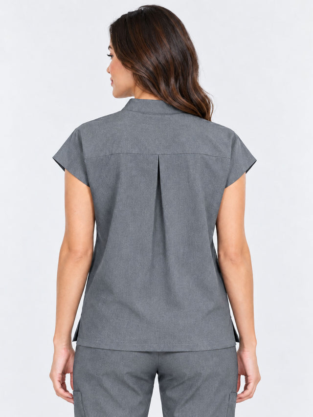 Stella | 1/4 Zip Mock Neck Top & Bootcut Pant Set