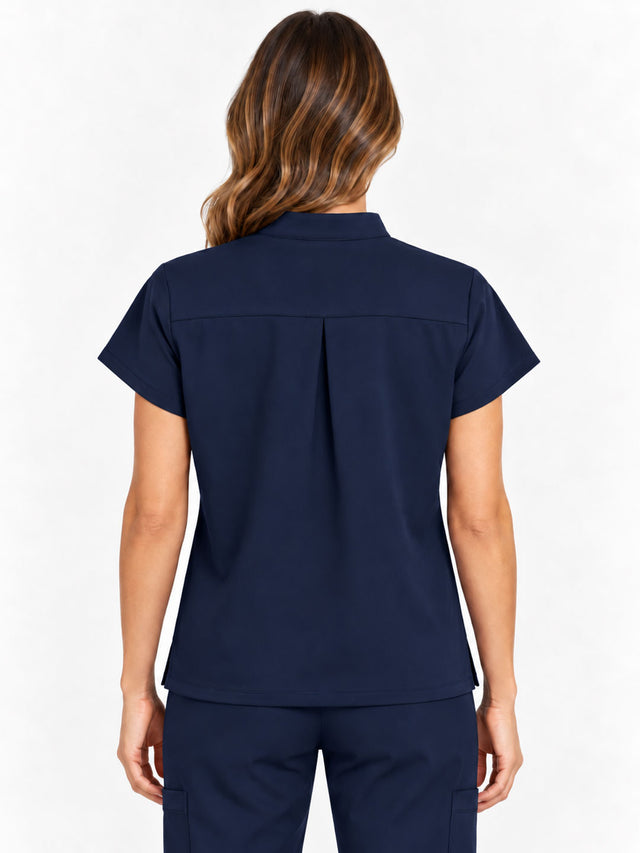 Stella | 1/4 Zip Mock Neck Top & Bootcut Pant Set