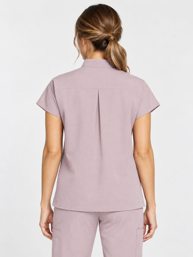 Stella | 1/4 Zip Mock Neck Top & Bootcut Pant Set