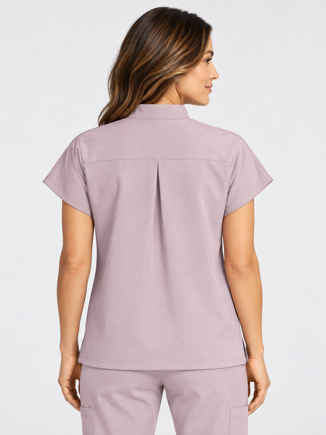 Stella | 1/4 Zip Mock Neck Top & Bootcut Pant Set