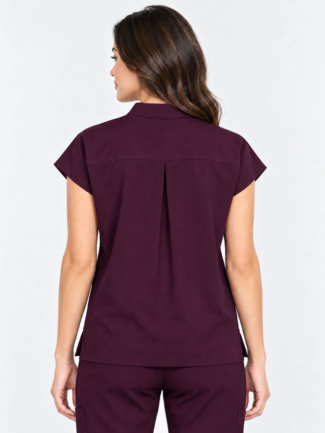 Stella | 1/4 Zip Mock Neck Top & Bootcut Pant Set