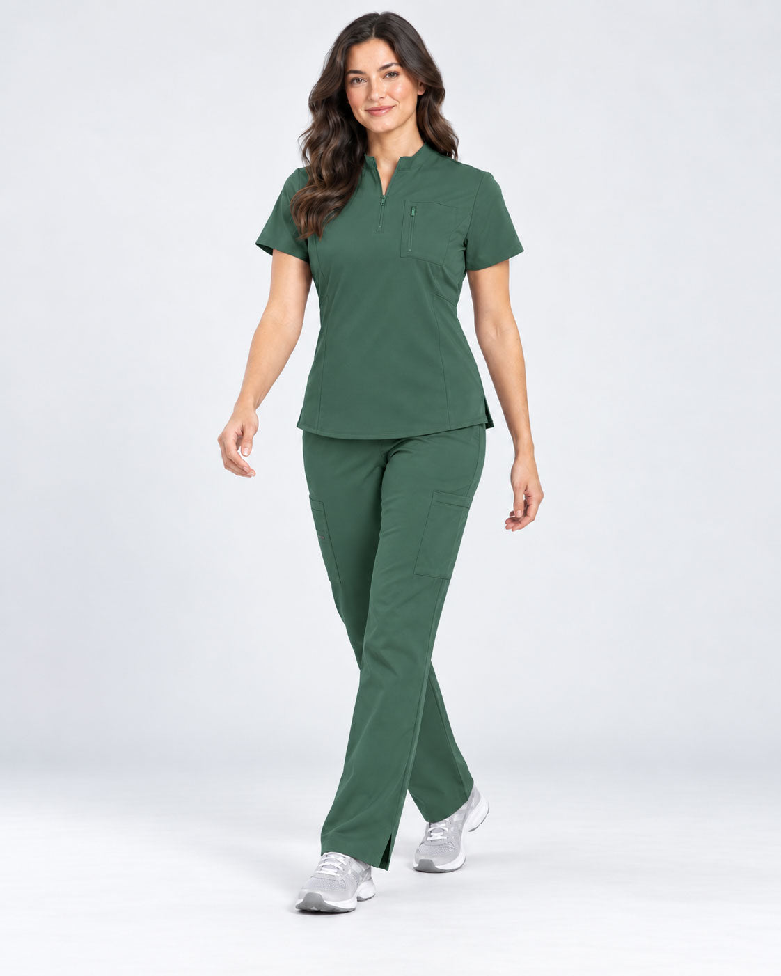 Stella | 1/4 Zip Mock Neck Top & Bootcut Pant Set