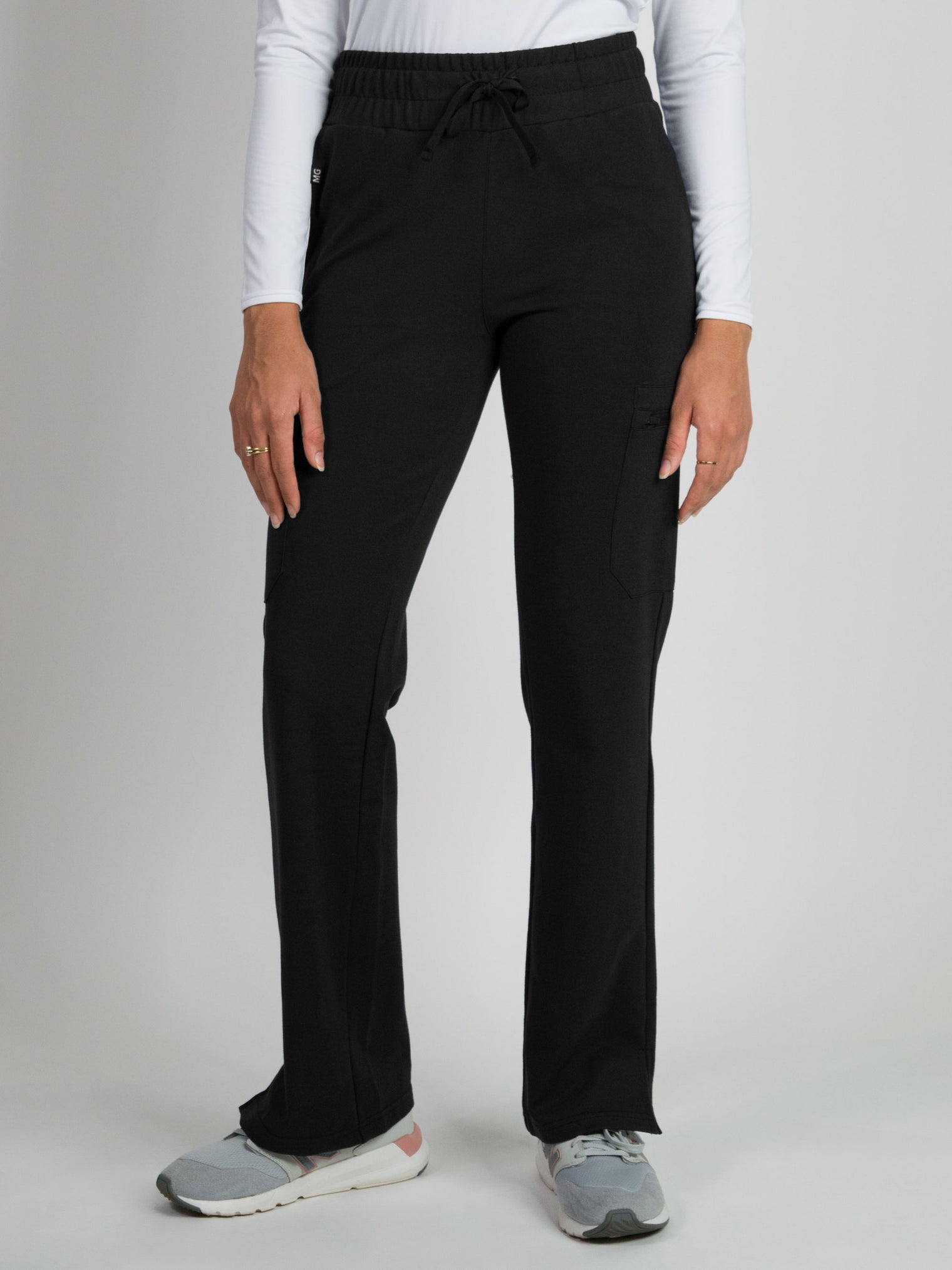 Lira | Ultra-Stretch Ponte Knit Straight-Leg Studio/Yoga Scrub Pant