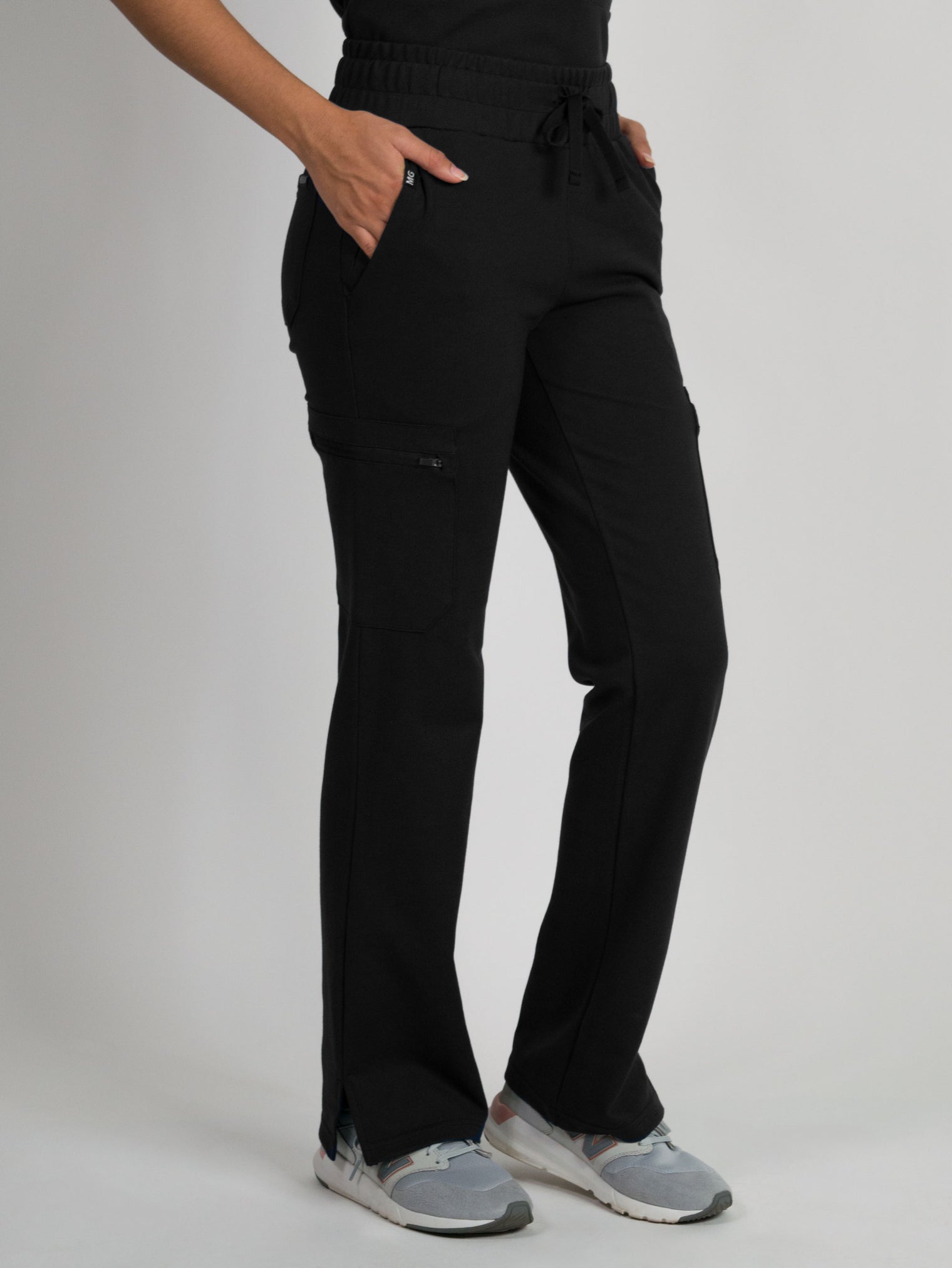 Lira | Ultra-Stretch Ponte Knit Straight-Leg Studio/Yoga Scrub Pant