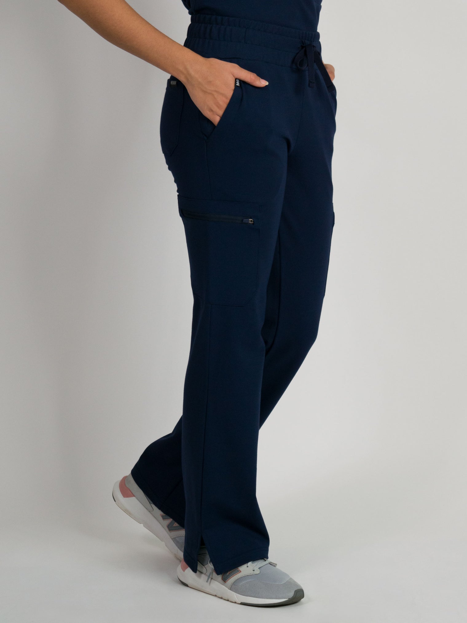 Lira | Ultra-Stretch Ponte Knit Straight-Leg Studio/Yoga Scrub Pant