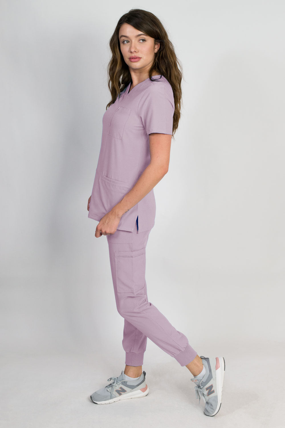 Fleur | Zip Pocket Top & Jogger Scrubs Set