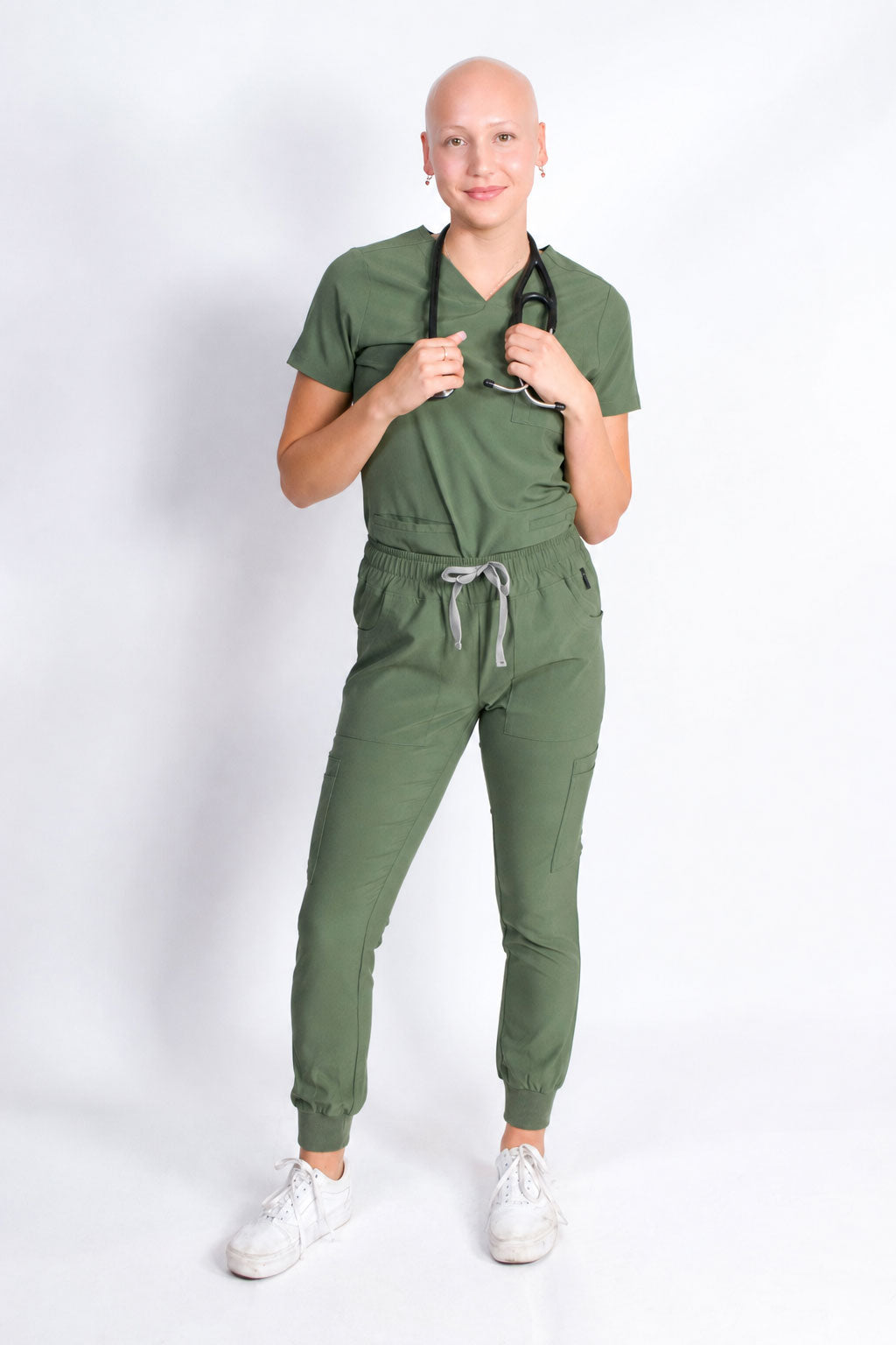 Fleur | Zip Pocket Top & Jogger Scrubs Set