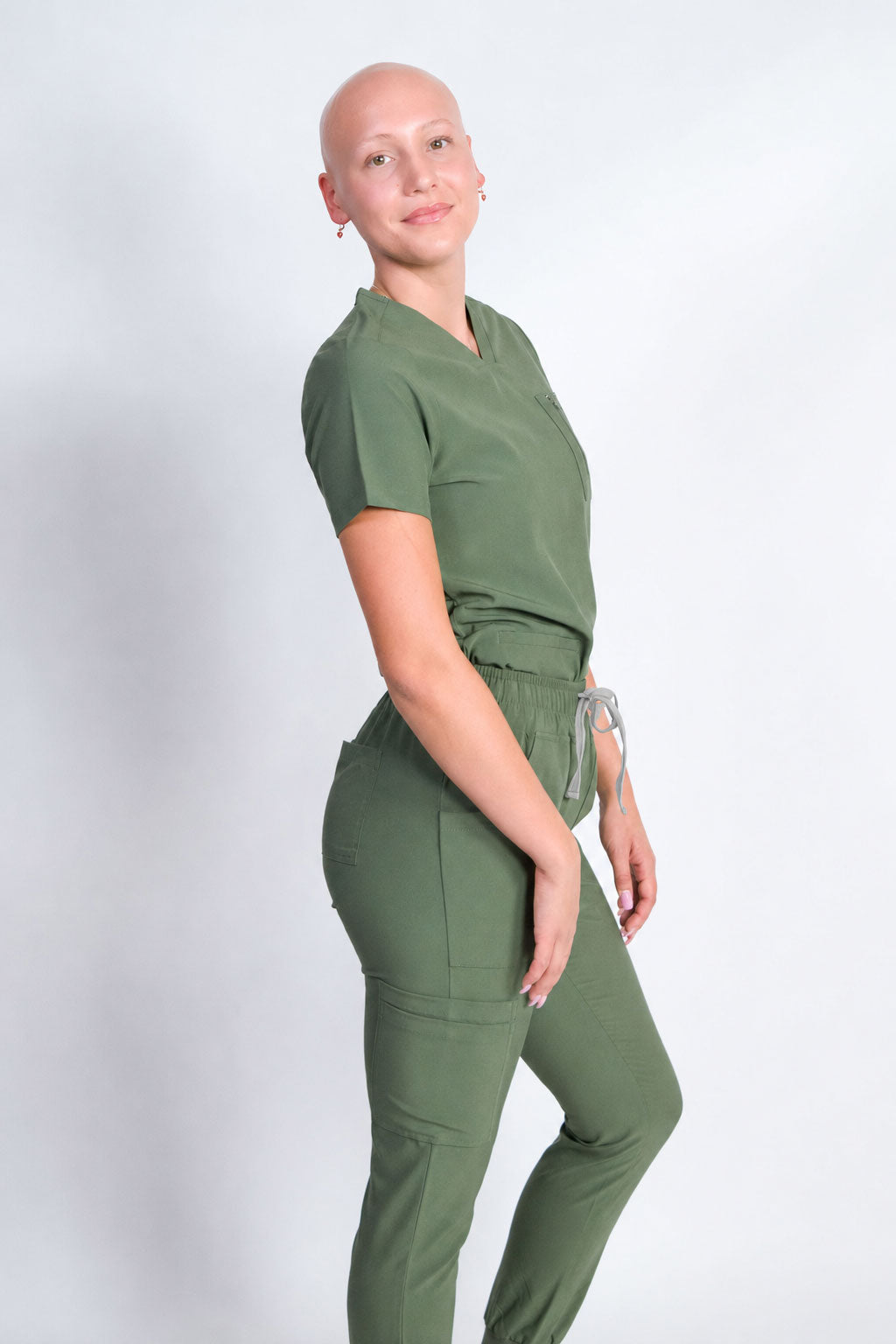 Fleur | Zip Pocket Top & Jogger Scrubs Set