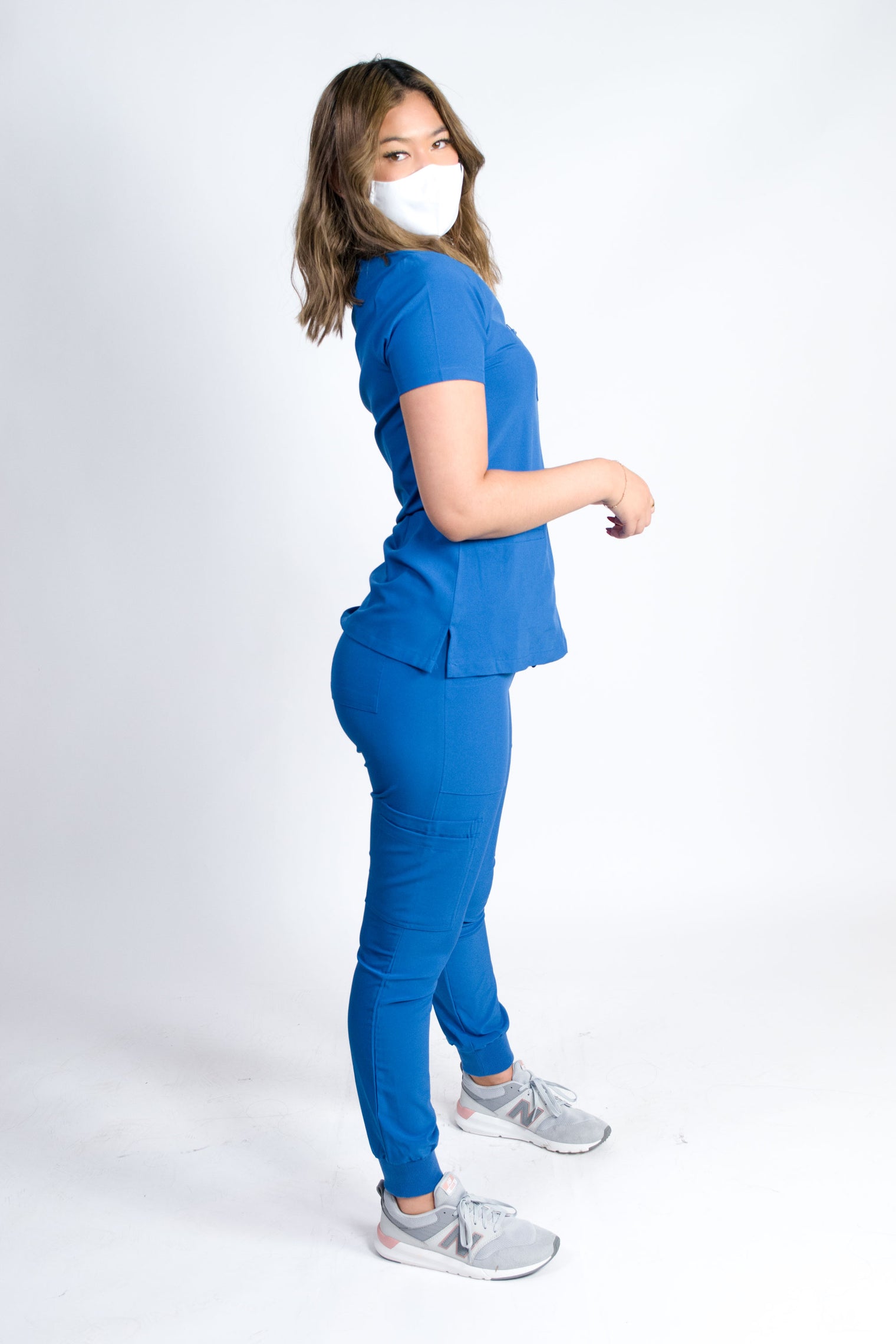 Fleur | Zip Pocket Top & Jogger Scrubs Set
