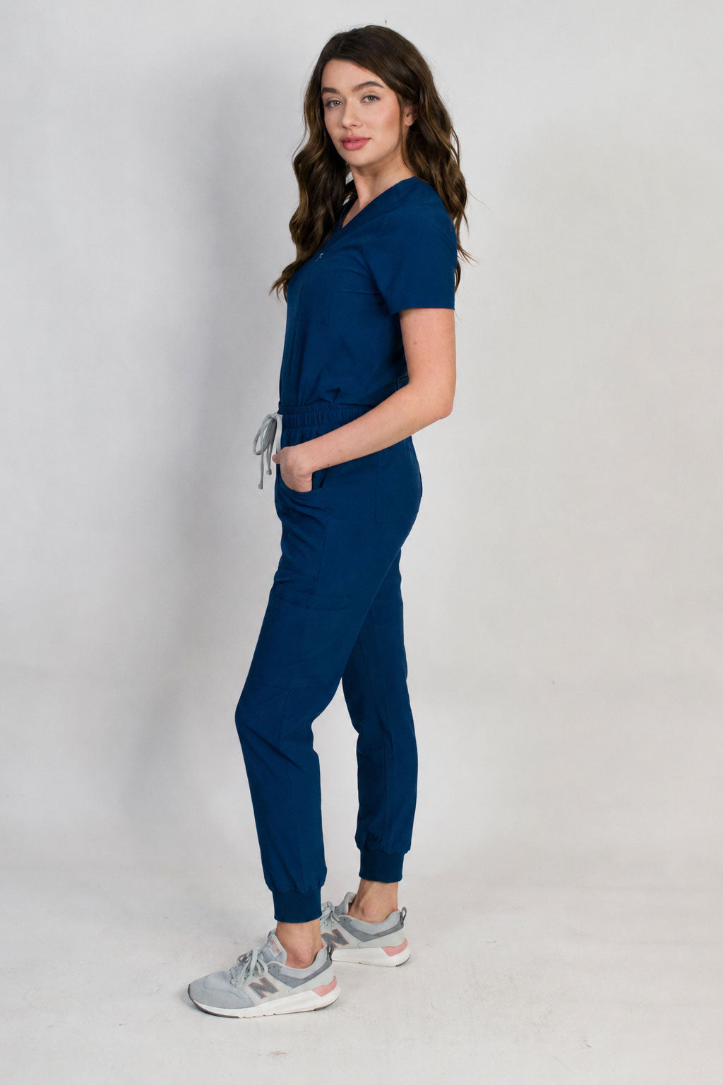 Fleur | Zip Pocket Top & Jogger Scrubs Set