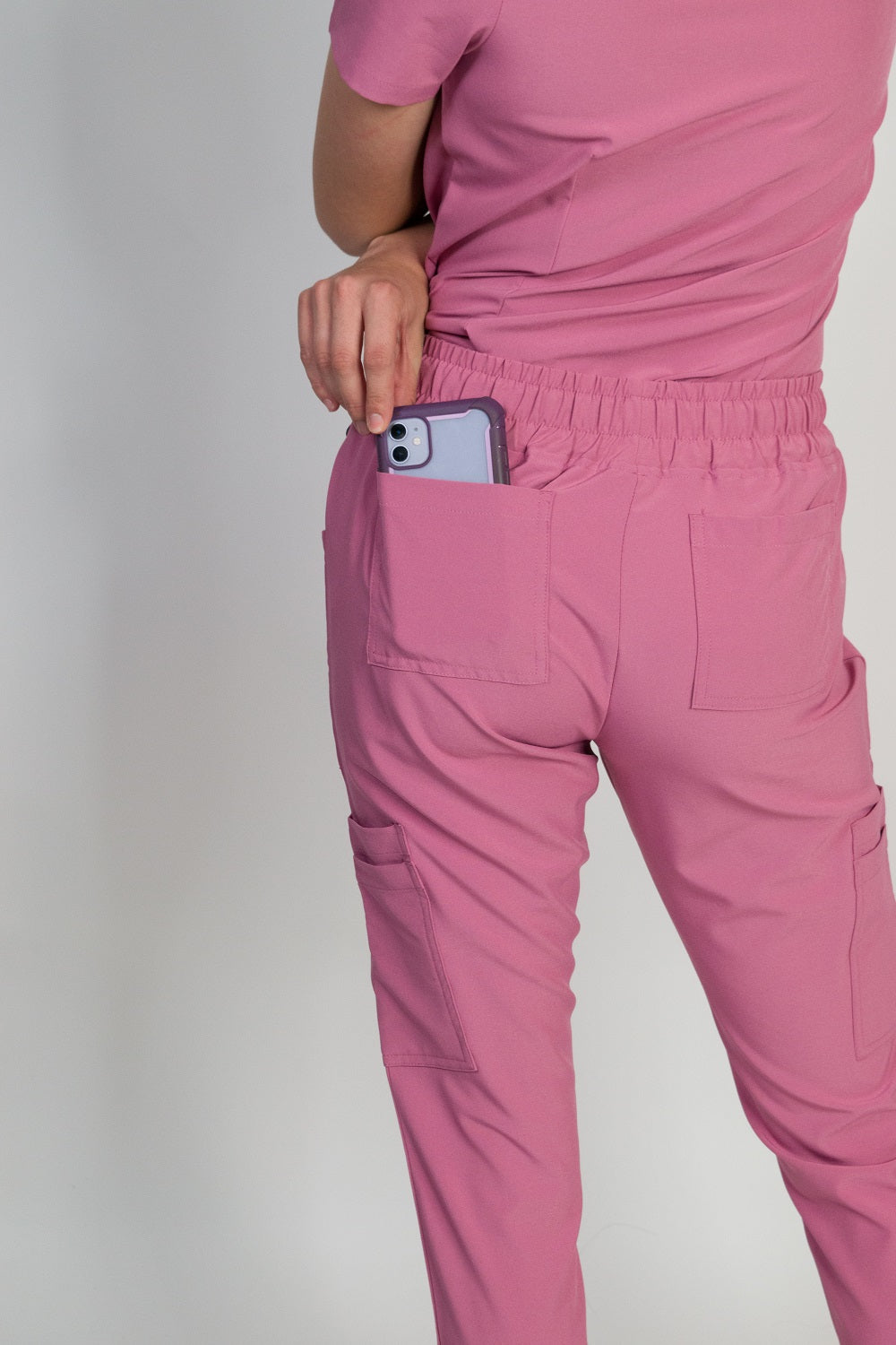 Fleur | Zip Pocket Top & Jogger Scrubs Set